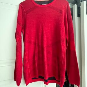 Smartwool Vibrant Red Crew Neck Sweater